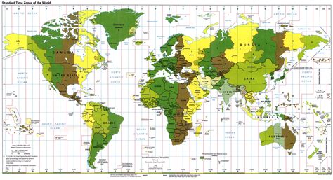 world time difference map.